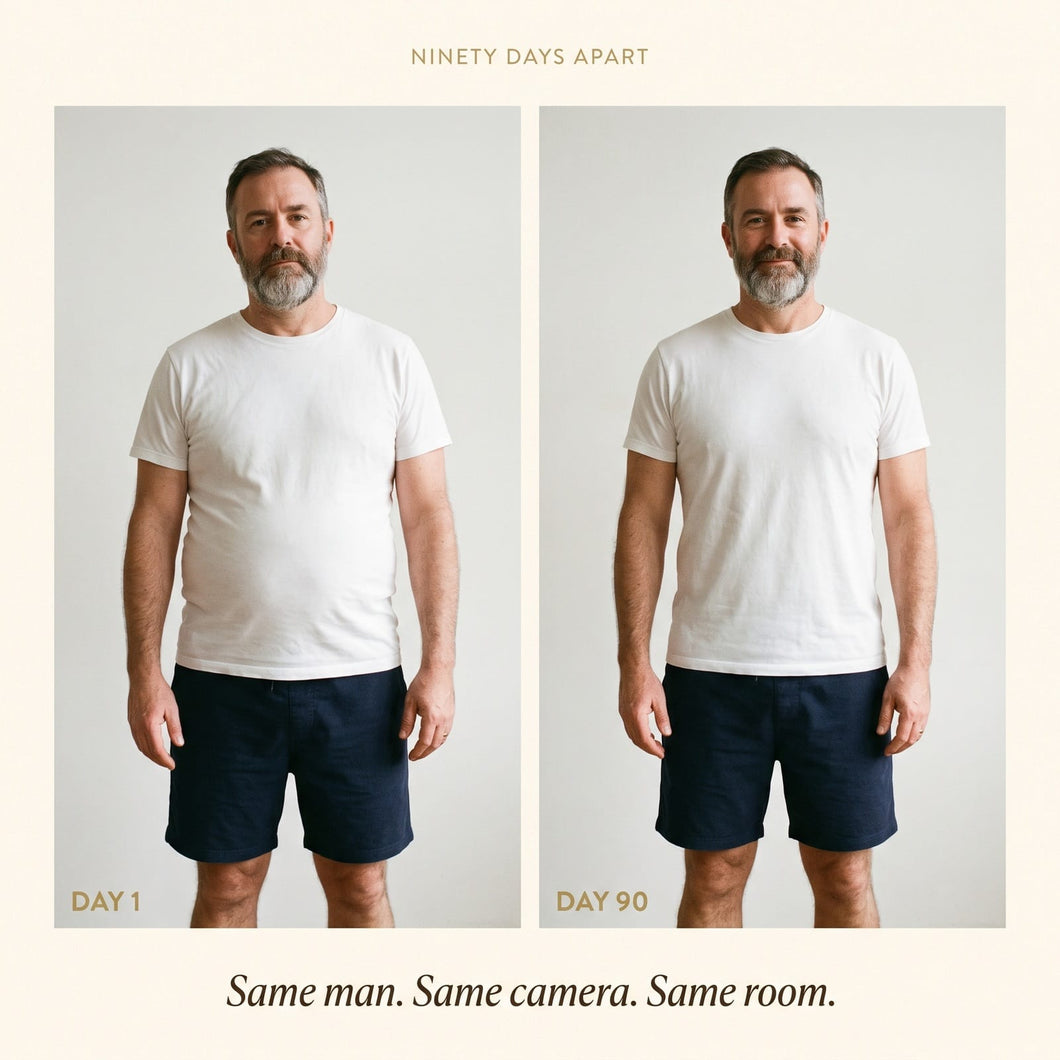 Before and after ninety days apart