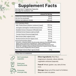 Liver+ Milk Thistle Liver Detox & Colon Cleanse