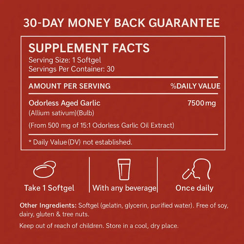 Aged Garlic Extract - 7500mg Orderless