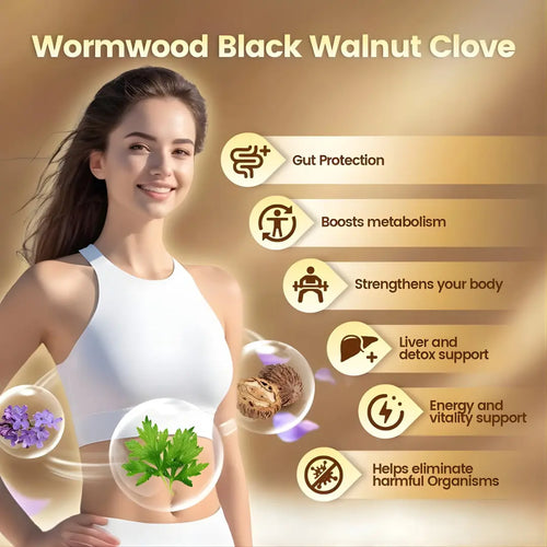 Complete Parasite Detox - Wormwood Black Walnut Capsules
