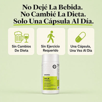 Enerra Cardo Mariano Detox Hepático — Fórmula con 80% de Silimarina 742832615094 Cardo Mariano Detox Hepático — Fórmula con 80% de Silimarina