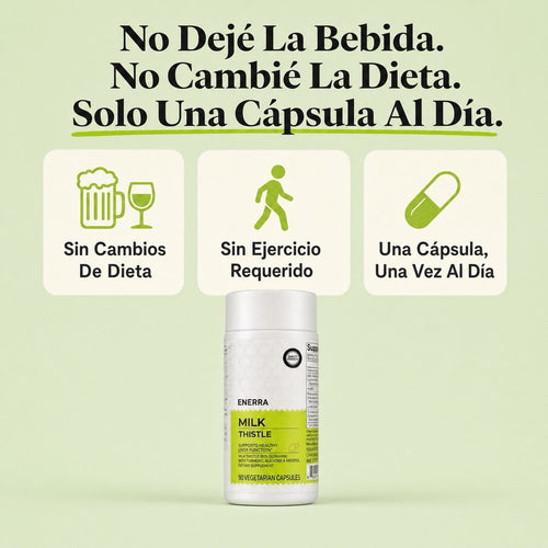Cardo Mariano Desintoxicación Hepática - Fórmula con 80% de Silimarina