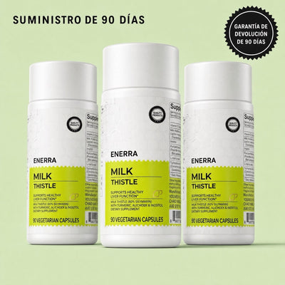Enerra Cardo Mariano Detox Hepático — Fórmula con 80% de Silimarina 742832615094 Cardo Mariano Detox Hepático — Fórmula con 80% de Silimarina