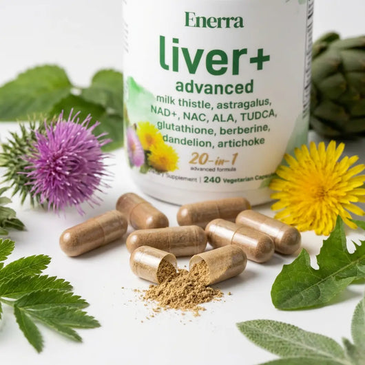 Liver+ Milk Thistle Liver Detox & Colon Cleanse Enerra