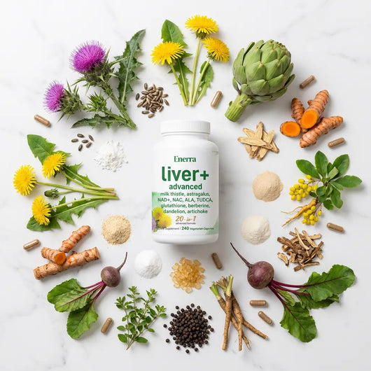 Liver+ Milk Thistle Liver Detox & Colon Cleanse Enerra