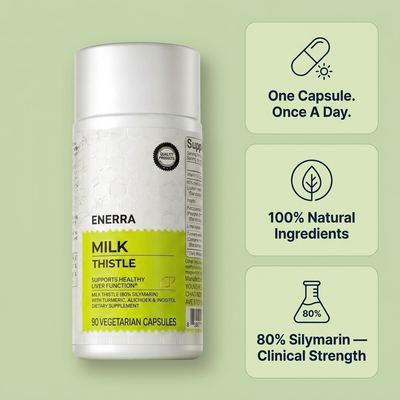 Milk Thistle Liver Detox - 80% Silymarin Formula