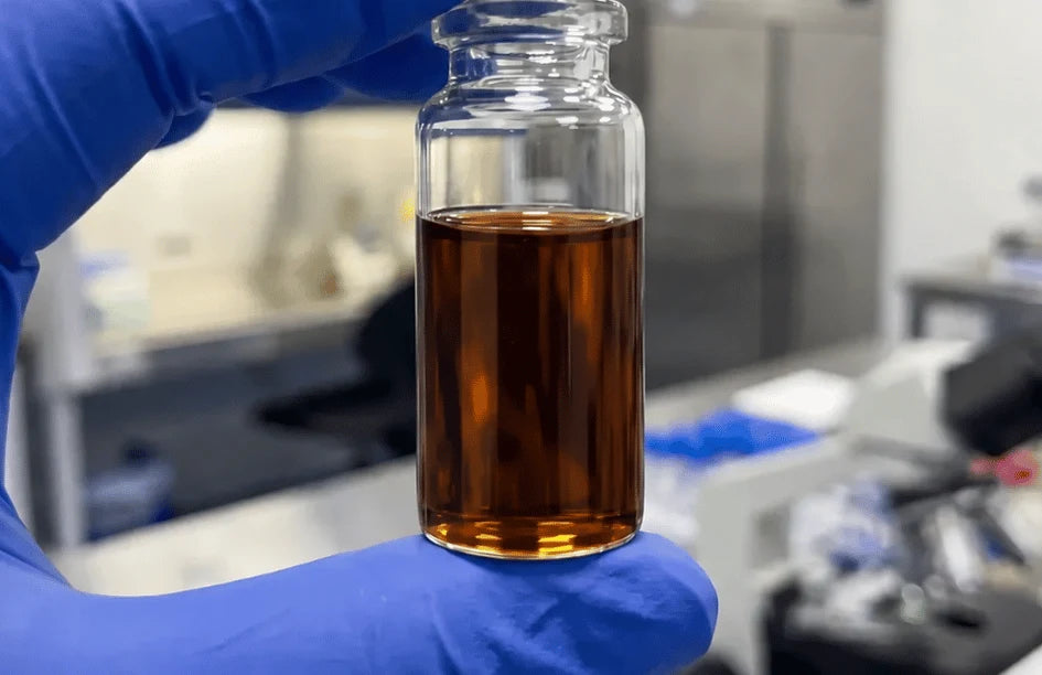 Laboratory sample vial used as conceptual research imagery